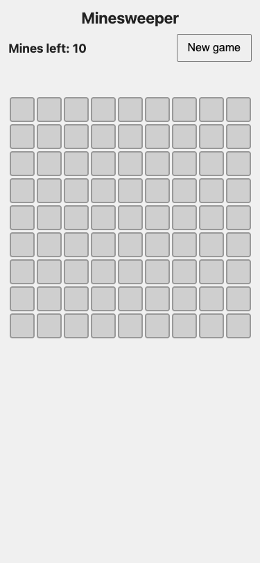 Screenshot of the page built in this answer, at a phone width of 375 pixels