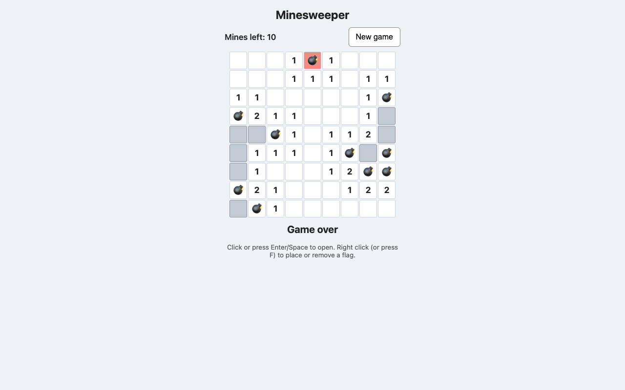Screenshot of the page built in this answer, at a desktop width of 1280 pixels