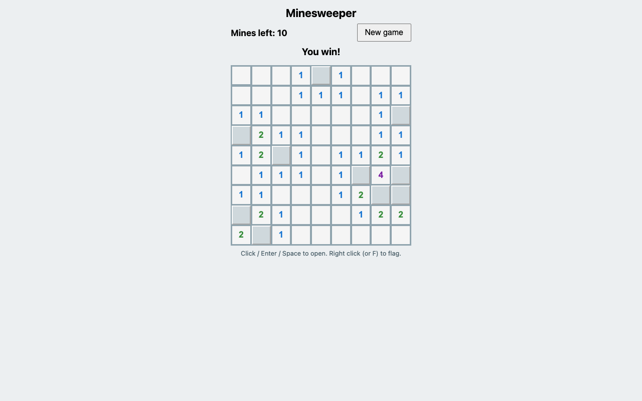 Screenshot of the page built in this answer, at a desktop width of 1280 pixels