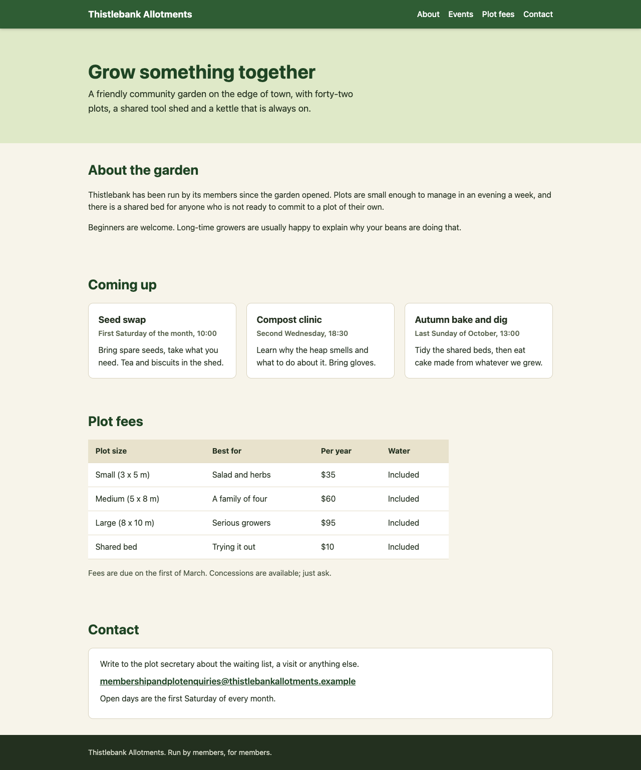 Screenshot of the page built in this answer, at a desktop width of 1280 pixels